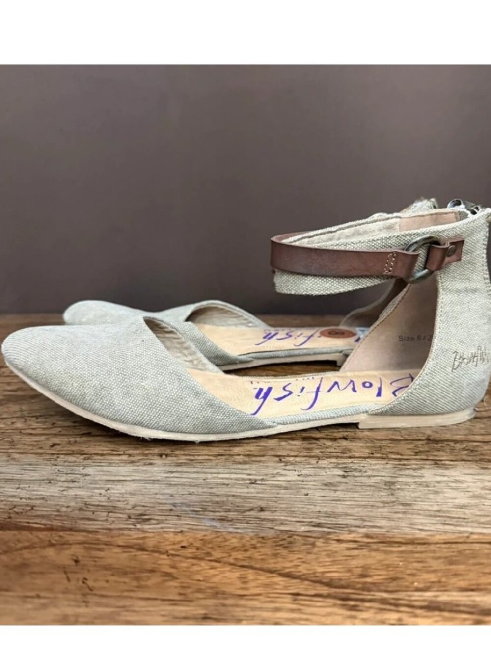Blowfish Malibu Flats Pointed Toe Size 8